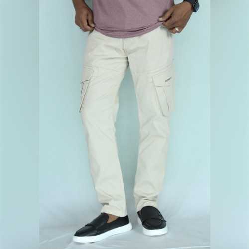 Genius 6 Pocket Cargo For Men Cream