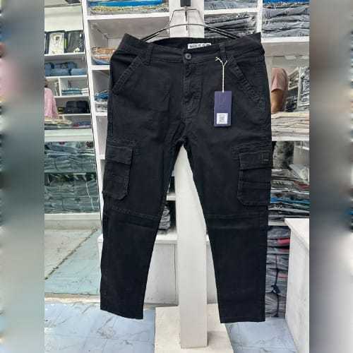 New Arrival Six Pocket Cargo Pant Black
